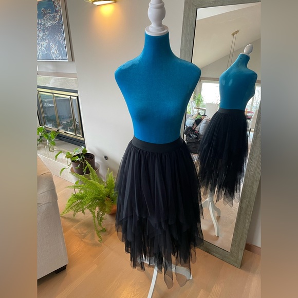Black Tulle Skirt - Picture 1 of 2